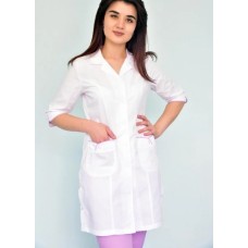 Халат белый "РОЗА"